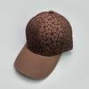 Hard Top Small Floral Textile Baseball Cap Women'S Fashion Sunshade Foreign Style Versatile Outdoor Cap