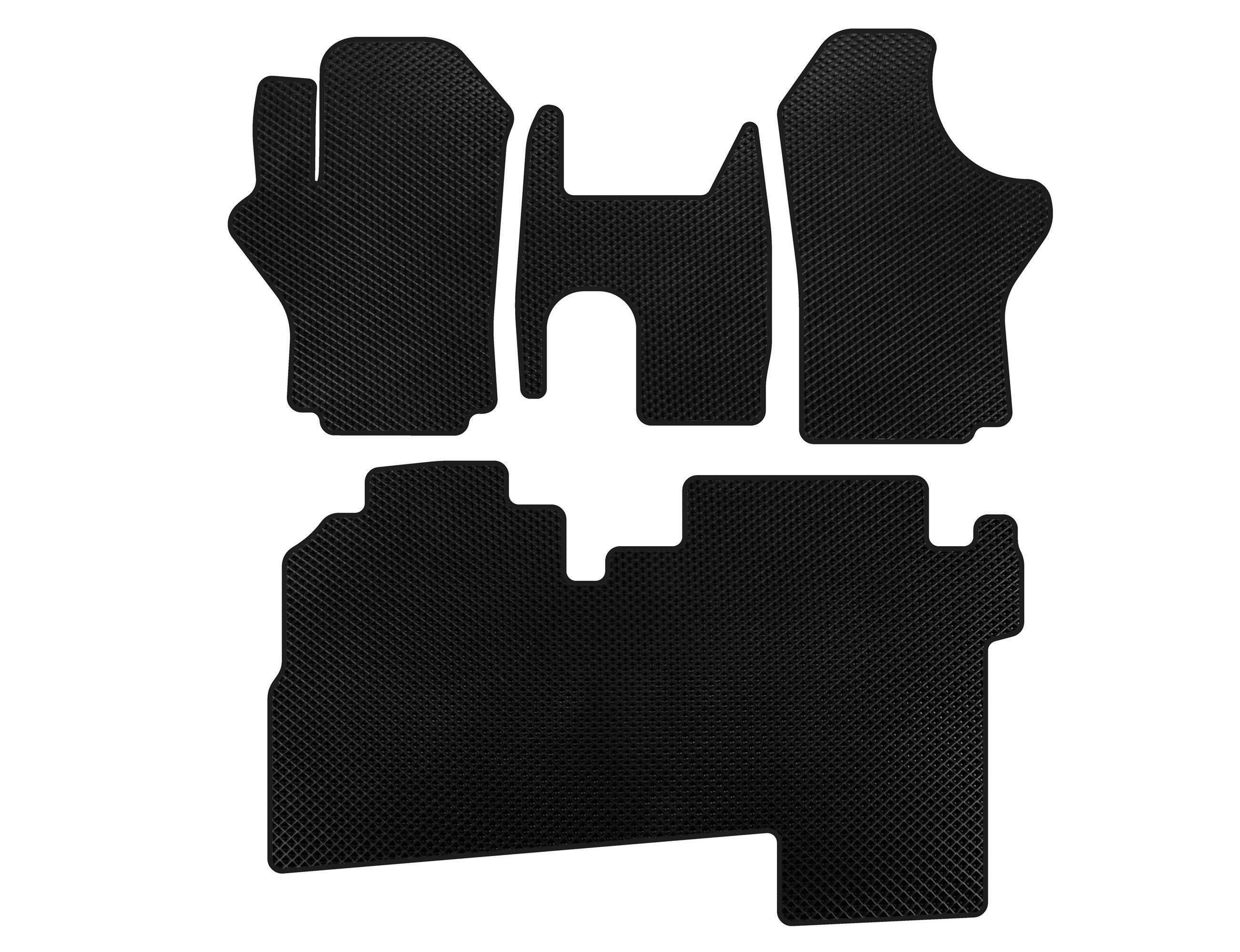 

EVA mats (2004-2007, 2 rows, 8-seater, Black) for Hyundai H200, H1, Starex