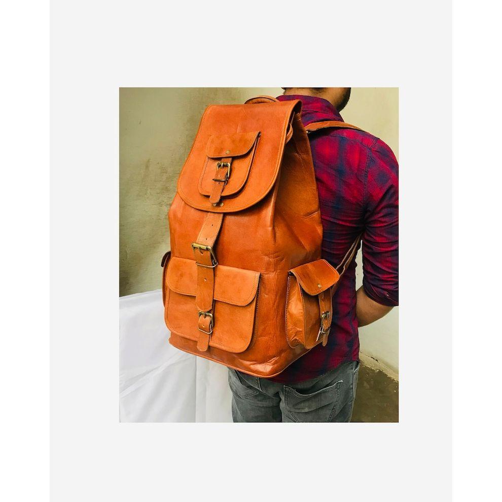 20" personalisierter handgemachter Lederrucksack, Vintage Brauner Rucksack, Damenrucksack, Laptoprucksack, Reiserucksack, umwandelbare Ledertasche