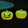 8pcs Halloween Luminous Pumpkin Figures Mini Pumpkin Ornaments  for Patio Yard Garden