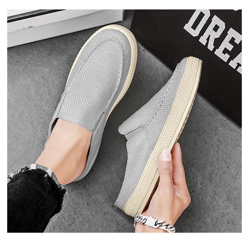 Summer Casual Half Slip On Men's Cloth Shoes Comfortable Lightweight Stylish Footwear For Everyday Use