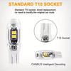 2 Pcs Strobe Flash T10 Led W5W 194 168 5Smd 2835 Turn Signal Bulb Car Interior Light Reading Door License Plate Wedge Lamp 12V
