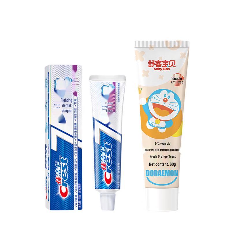 Crest Anti-Plaque & Suke Kids Toothpaste Bundle