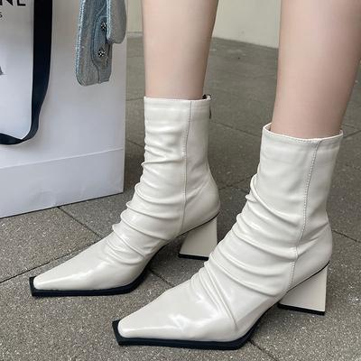 Sexy Damen Stiefeletten Spitzschuh Hohe Absätze Schuhe Luxus Kleid Party Damen Stiefel Elegant 2025 Winter Neue Pumps Botas