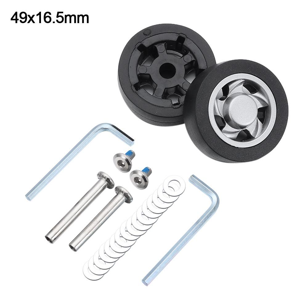Portable Replacement Suitcase Wheels Silent with Screw Travel Luggage Wheels Wear-resistant Replace Wheels Luggage Accessories