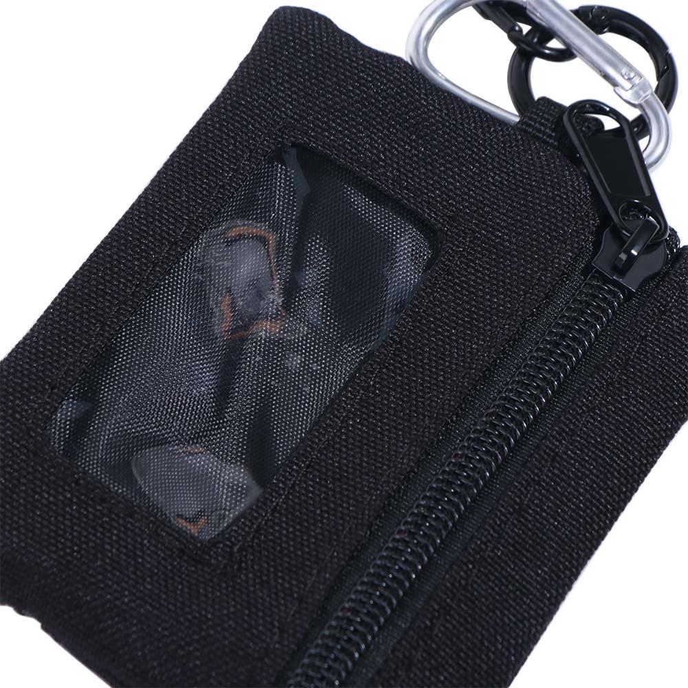Solid Color Hanging Neck Coin Purse Oxford Cloth Small Storage Bag Hanging Neck Wallet  Zipper Bag