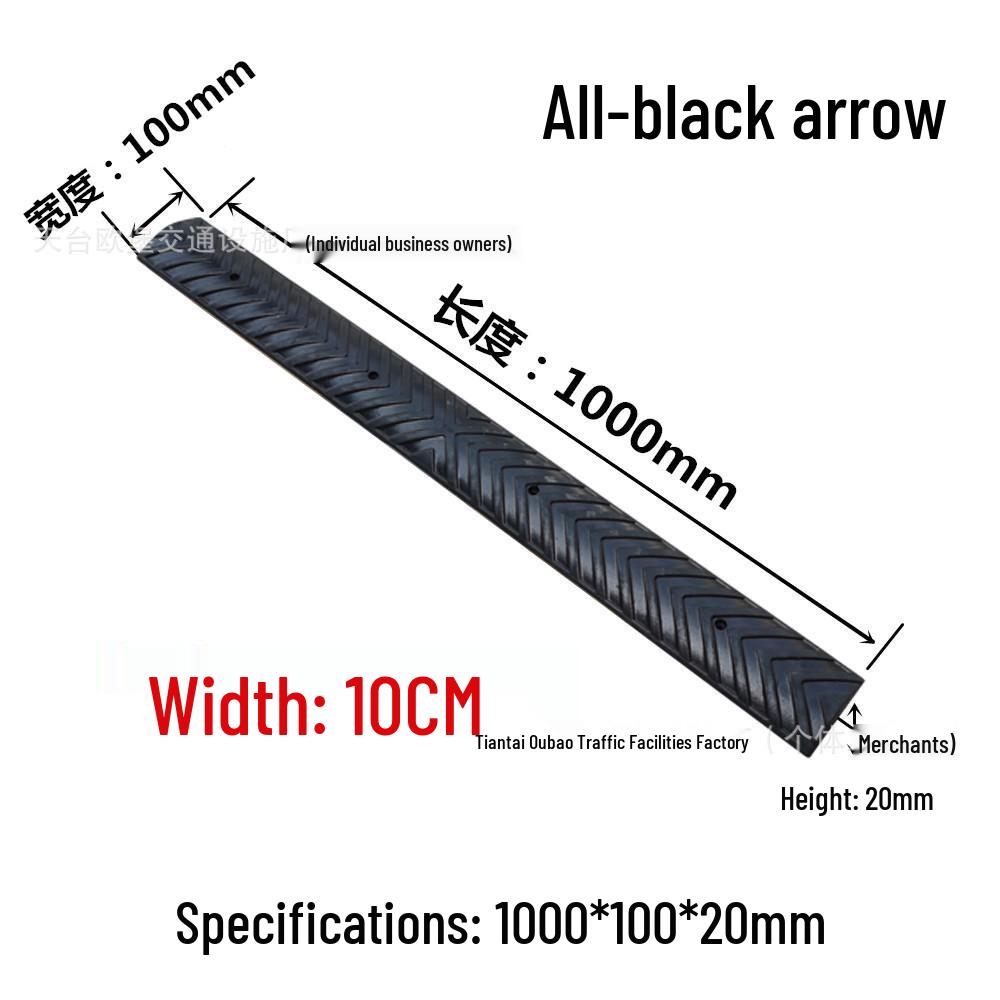 Non-Motorized Lane Mini Bump & Anti-Skid Strip for Bicycles and Pedestrians