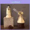 Modern Minimalist Dutch Windmill Resin Ornament For Home Office Shelf Decor