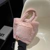 New Plush Bag Fashionable Portable Fluffy All-match Light Large-capacity Tote