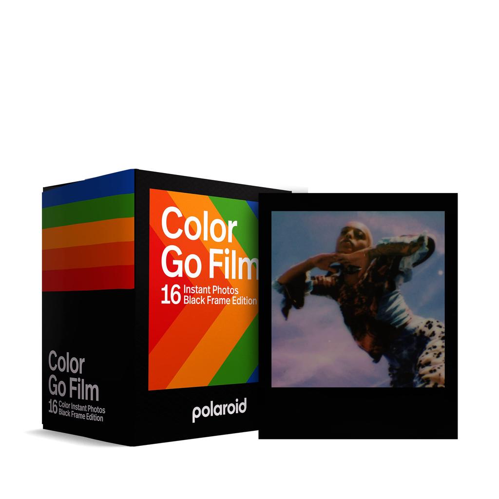 Polaroid Go Color Instant Film Double Pack, Black Frame, 16 Photos (Model 6211)