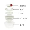 icokka K&A Spinner, a salad spinner/vegetable drainer that can be used with the Spinner Chopper lid, manual and washable (with lid)