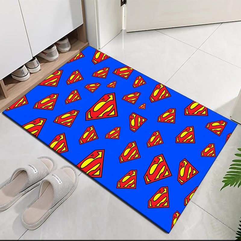 SUPERMAN Printed Carpetrugfor Office Chair Living Room Bedroom Kitchen Room Decor Gifts