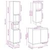 VidaXL Ensemble de meubles de salle de bain 3 pcs chêne sonoma 3307675