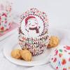 100pcs-New Multi Color Christmas Cupcake Paper Cups Cake Forms Greaseproof Muffin Cupcake Liners Wrapping Cups Paper Baking Cup