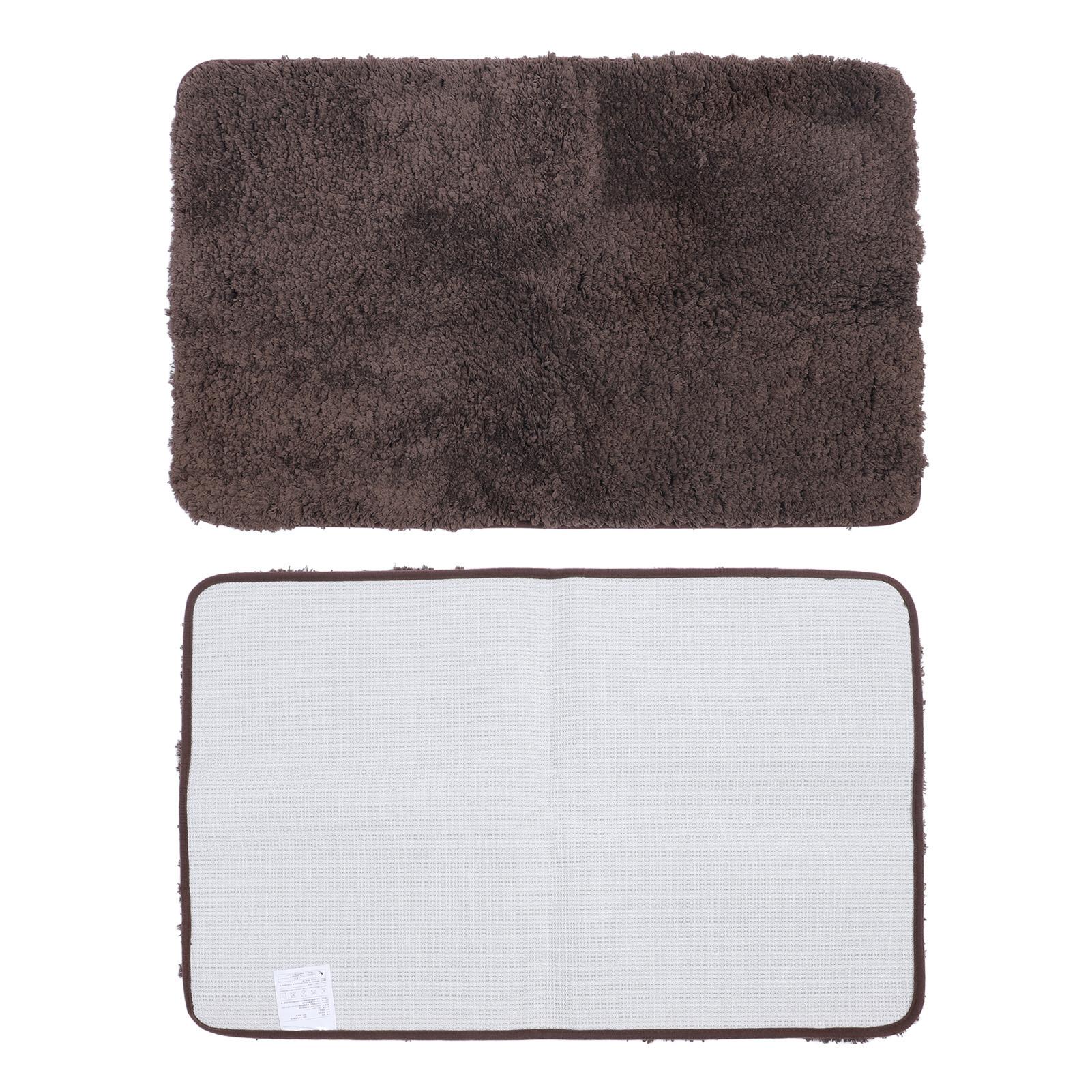 Door Mat Water Absorbent Non Slip Bathroom Mat Thicken Polyester   Entrance Mat Stylish Door Rug for Home
