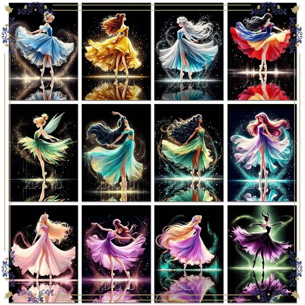Bellissima Collezione Principessa Elfa del Balletto Pittura Diamante 5D Piena di Diamanti Pittura Diamante Applicata a Mano Kit Pittura Decorativa Animata