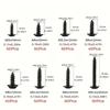 340pcs Self-Tapping Screw Set - M3/M4/M3.5/M5 Sizes, Pan Head Phillips Drive, Black Carbon Steel for Wood Furniture