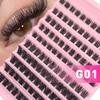 Eyelashes G01A0102Washboard10False Eyelashes Versatile Hot Melt Segmented Cluster Lashes Manufacturer Makeup