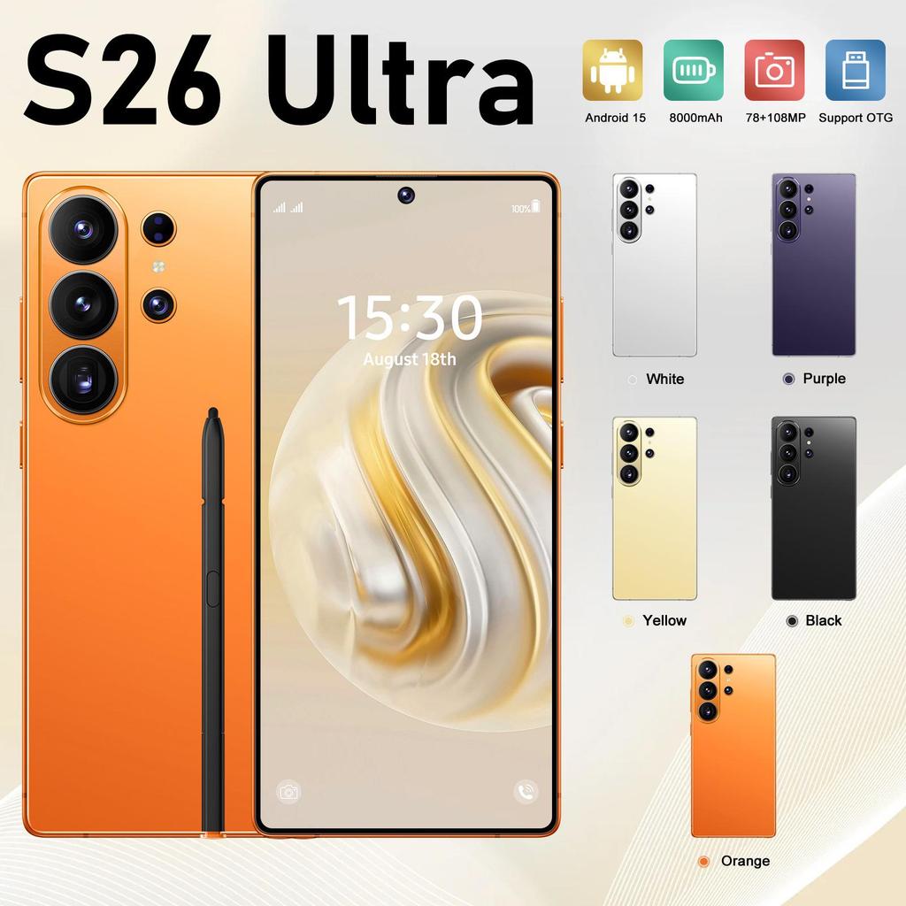 TK S26 Ultra 7.3" Screen 4G Global Mobile Phone 16GB RAM + 1TB Storage