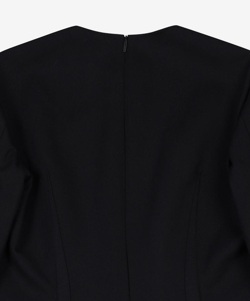 The Row Lucien Asymmetrical Dress - Black / 6802W2312Blk