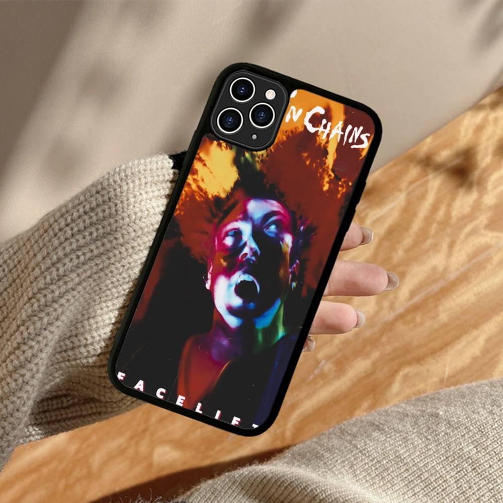 A-Alice I-In C-Chains PC+TPU Protective Phone Case For iPhone 17 16 Pro max 15 Plus 14 13 12 11 Cover