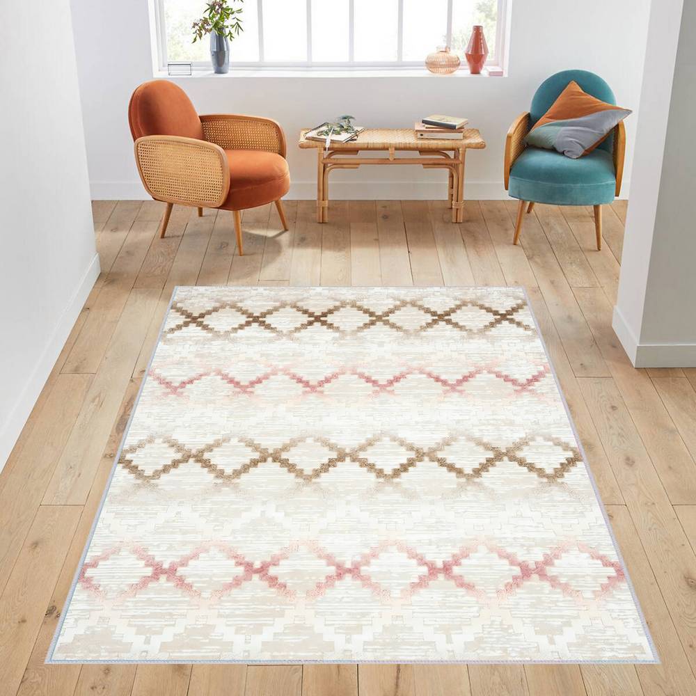 

Eliana Home Washable Printed Carpet LNA1774 50x80 бежевый