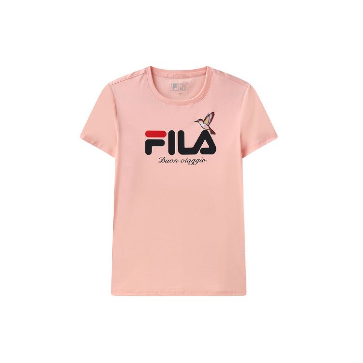 

Спортивная футболка с логотипом FILA, женские топы, ледяной розовый F11W128109F-PK