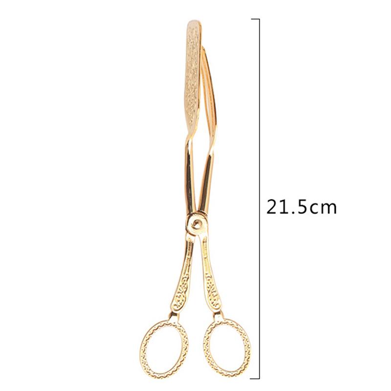 

1 шт. Щипцы для еды, позолоченные, зажим для закусок, тортов, салатов, хлеба, выпечки, зажим для выпечки 22.5*4.9cm