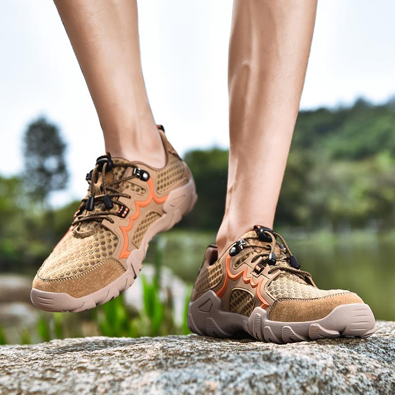 Men'S Lightweight Breathable Hiking Shoes With Anti Slip And Wear Resistant Sole Climbing Shoes Suitable For Outdoor Sports