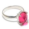 Pink Rubillite Gemstone 925 Sterling Silver Jewelry Ring Size Adjustable GK-6088
