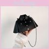 Minimalist Pu Shoulder Bag With Chain Strap Clothing Appearance Design For Daily Outings