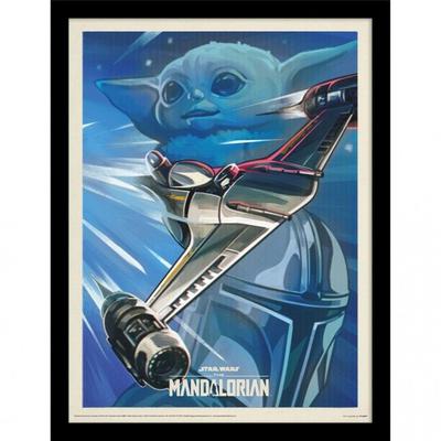 Grogu Logo Framed Poster