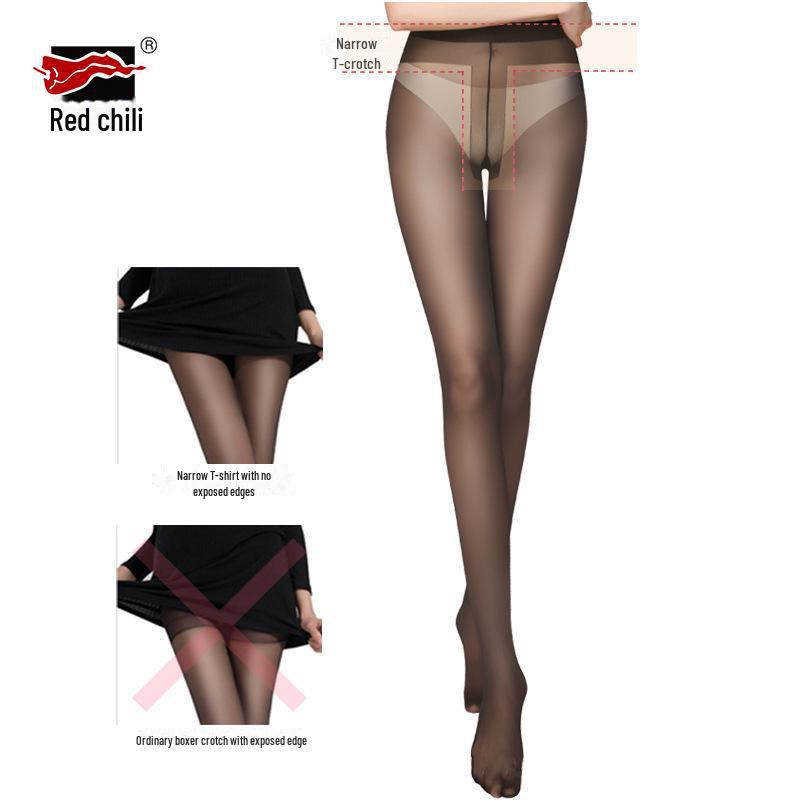 "Women's Red Pepper Summer Stockings: Thin Anti-Snag Silk Pantyhose for Shaping and Beautiful Legs"