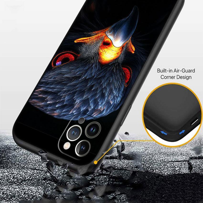 LO51 Hawk Eagle Soft Shell Phone Case for Redmi Note 10 11 12 Pro Max 10S 10C 10T 11A 11S 12S 12C