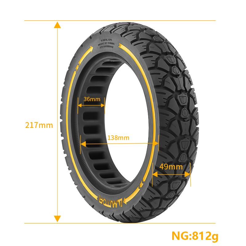 AMITOR 9.5-Inch Electric Scooter Off-Road Tire Replacement Wheel for 36mm Slot