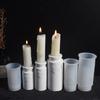 Love Cylinder Vase Molds Simple Flower Pots Molds Candlestick Silicone Mould Crafts Supplies for Table Decorations