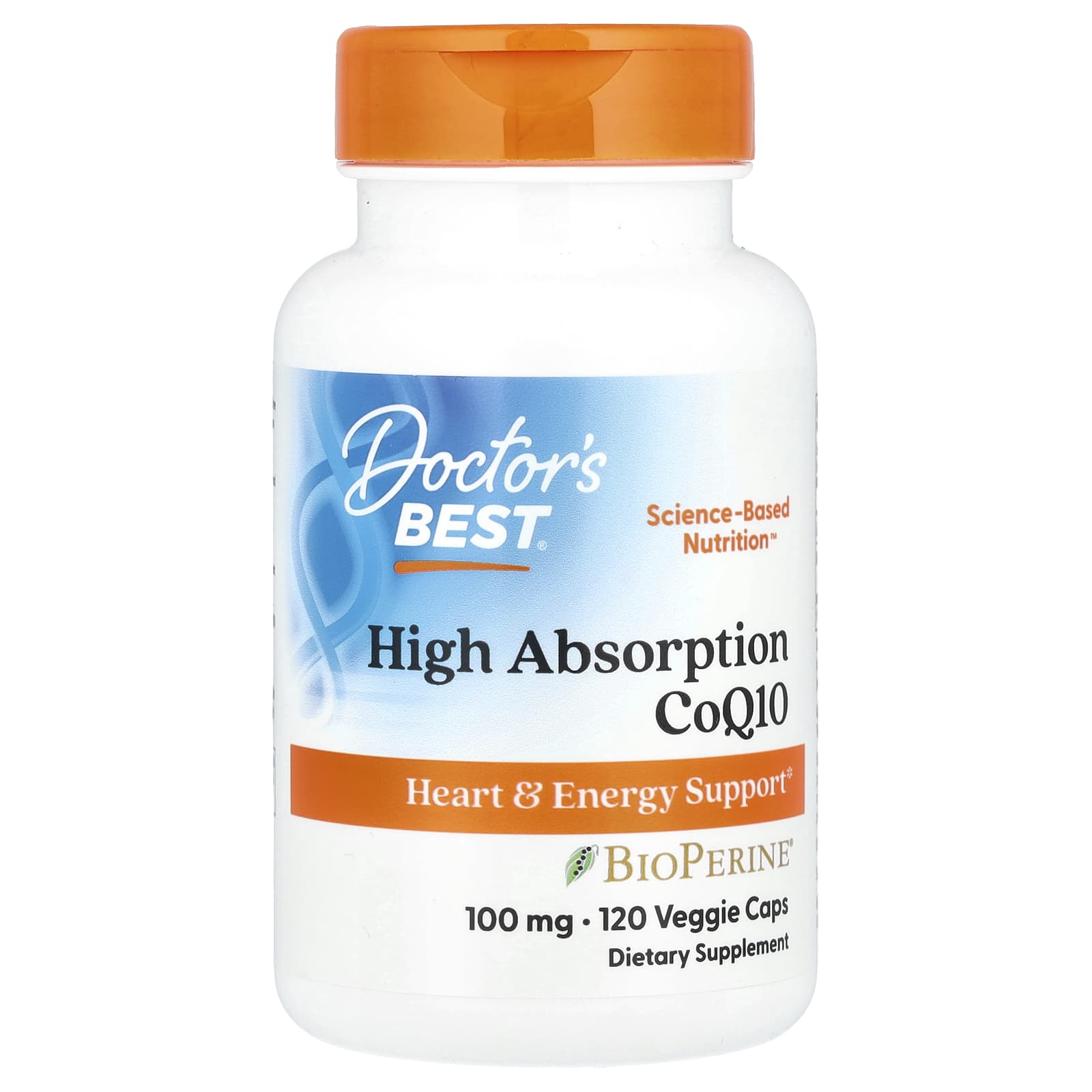 

Doctor S Best, High Absorption Coq10 with Bioperine®, 100Mg, 120 Veggie Caps