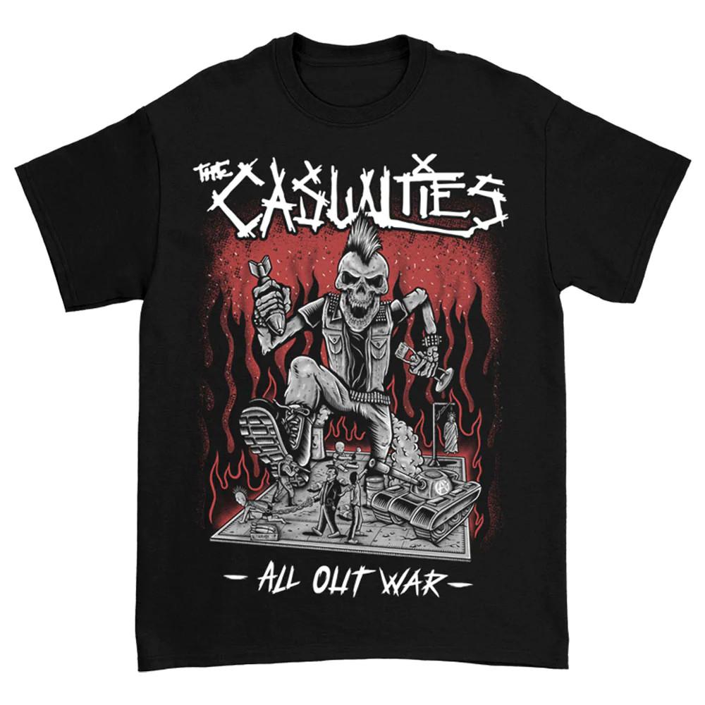 Vtg THE CASUALTIES Band For Fans Cotton Black Shirt Unisex S-5XL TR694 Unisex T-Shirt XXXL