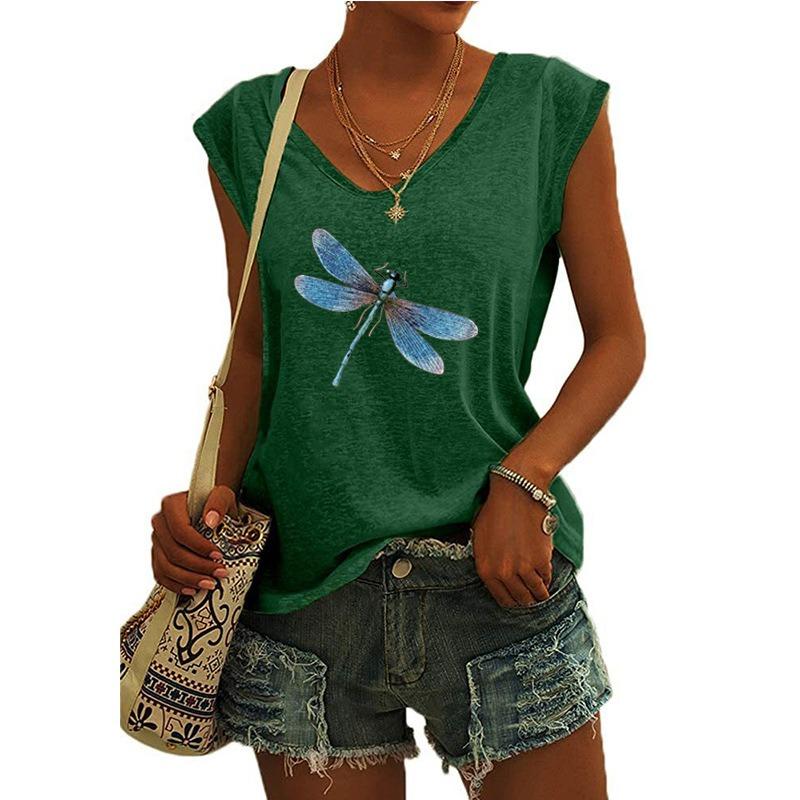 BITCED Women's Fashion Casual Sleeveless V-Neck Blouses & Shirts