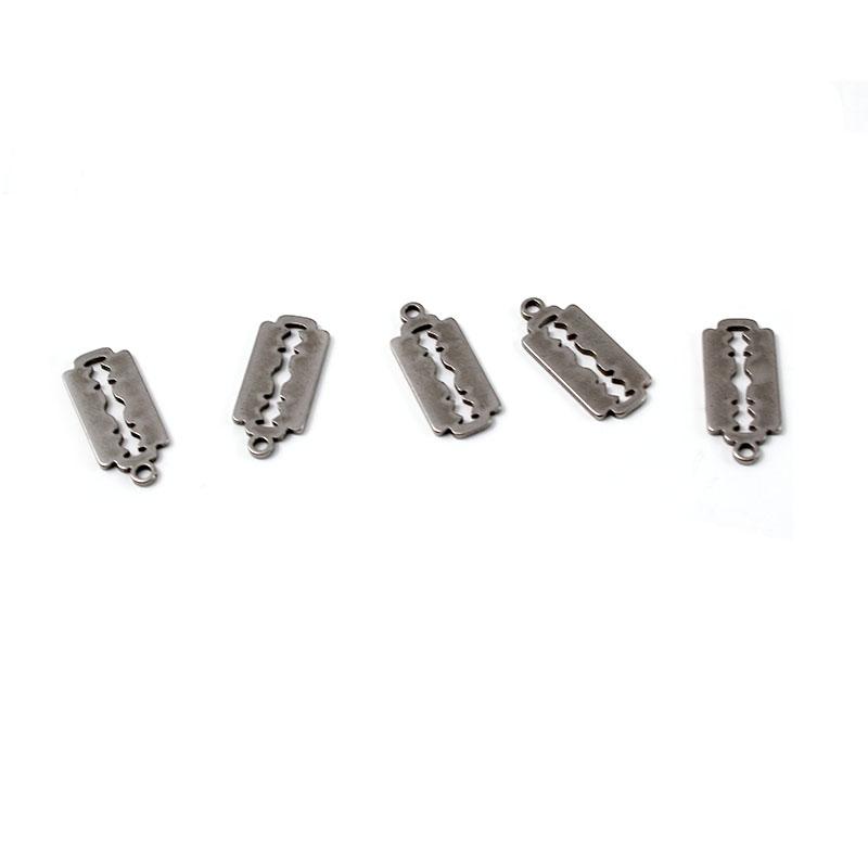 20 Stück Edelstahl Kreuz/Fischgräten/Klinge Charms Anhänger DIY Halskette Ohrringe Armbänder Anhänger Schmuckherstellung Zubehör