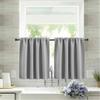 Contemporary Short Curtain For Commercial Spaces High Light Blocking Fabric Grey 132*46cm Piece)