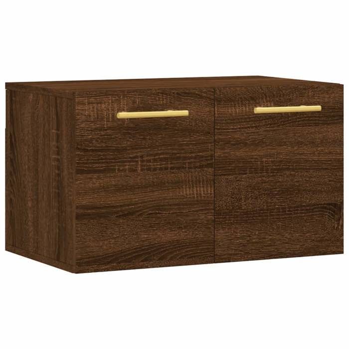 VidaXL Wall Cabinet Brown Oak 60x36.5x35 Cm Engineered Wood 830011