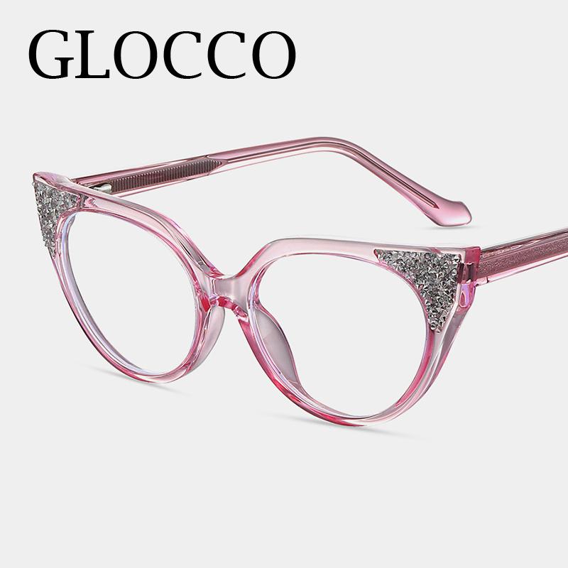 Luxury Brand Reading Glasses Fashion Women Double Color Frame Cat Eye Anti Blue Light Glasses Trend Female Presbyopia Eyeglasses