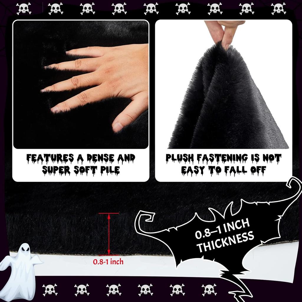 Xuhal Bat Rug Gothic Rug Welcome Mat Soft Indoor Modern Area for Living Room Bedroom Home Decor Nursery Holiday Decorative