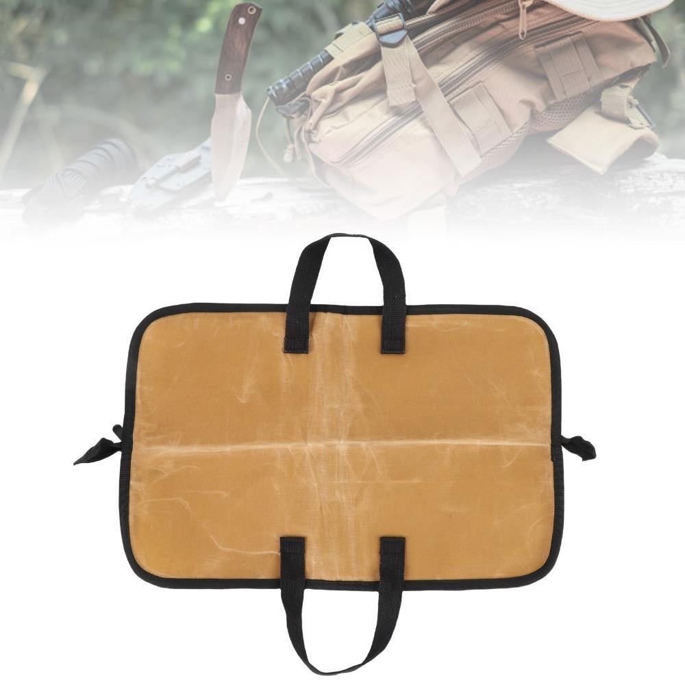 Waxed Canvas Chef Knife Bag Waterproof Portable Knife Case Chef Tool Storage Bag  for Home Cooks хаки