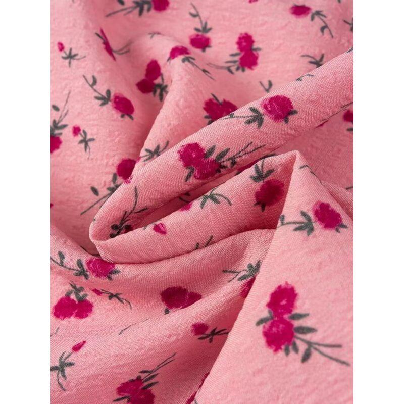 Kaslead New Arrival Women's Fashion Style Fashion Slim-Fitting Simple Small Floral Short Skirt