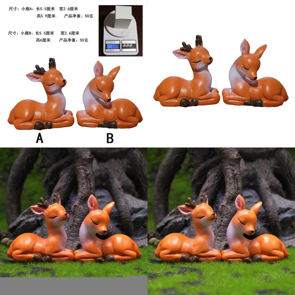 Japanese Style Resin Mini Deer Decor For Party And Holiday Celebrations