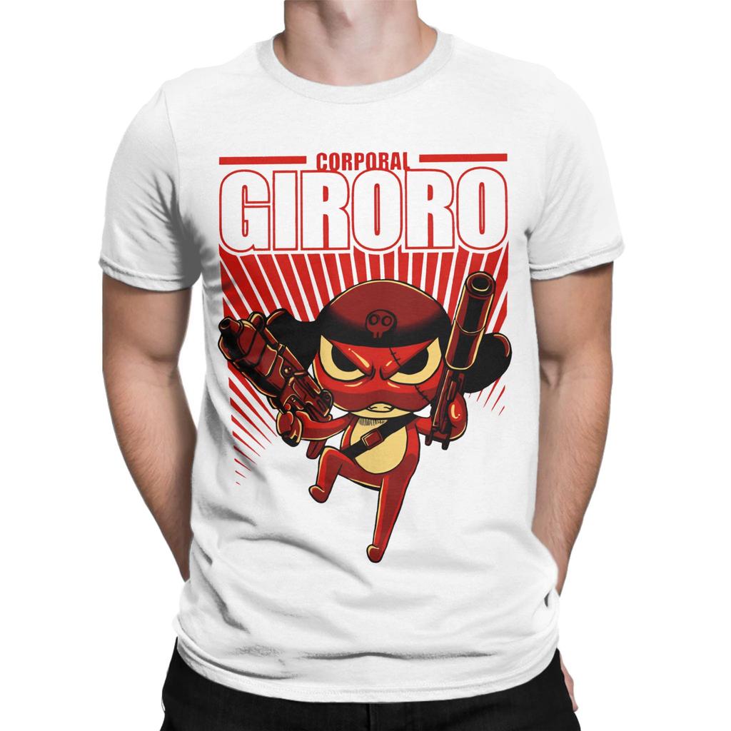 Awesome Corporal Giroro Sgt Frog Keroro TShirt Men Womens Round Neck Pure Cotton T Shirts  Short Sleeve Tee Shirt Gift Tops