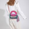 Borsa da Donna Borsa Intrecciata Borsa a Spalla Lavorata a Maglia Grossa Borsa con Manico Superiore all'Uncinetto Borsa Shopper da Donna Regali