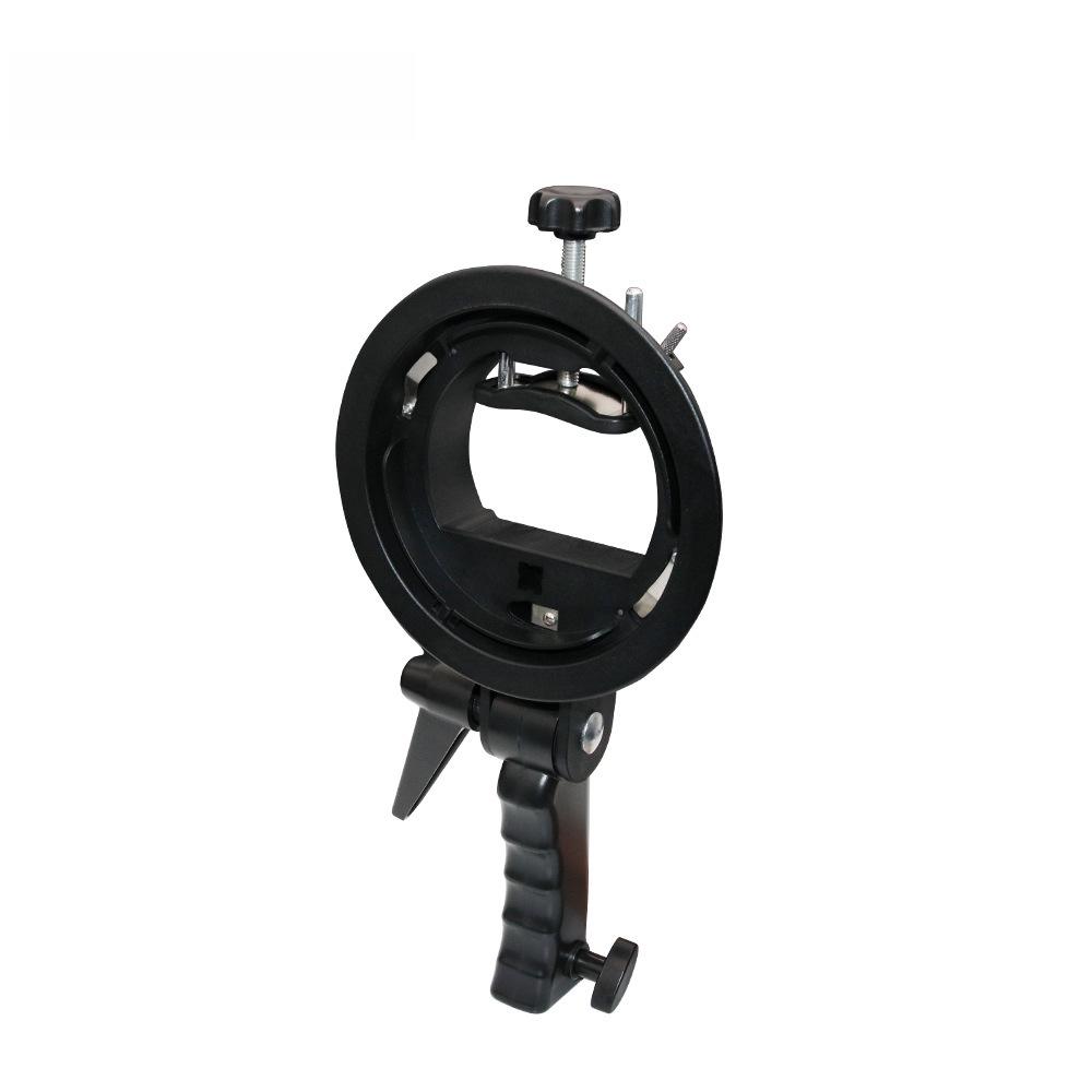 Round Short Handle S Chuck Flashlight Stand with Baorong Exquisite Mouth Base S Bracket